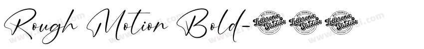 Rough Motion Bold字体转换